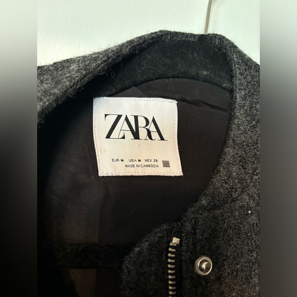 NWOT Zara oversized bomber jacket - Picture 2 of 2